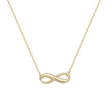 Revere 9ct yellow gold infinity pendant necklace, imported from the UK