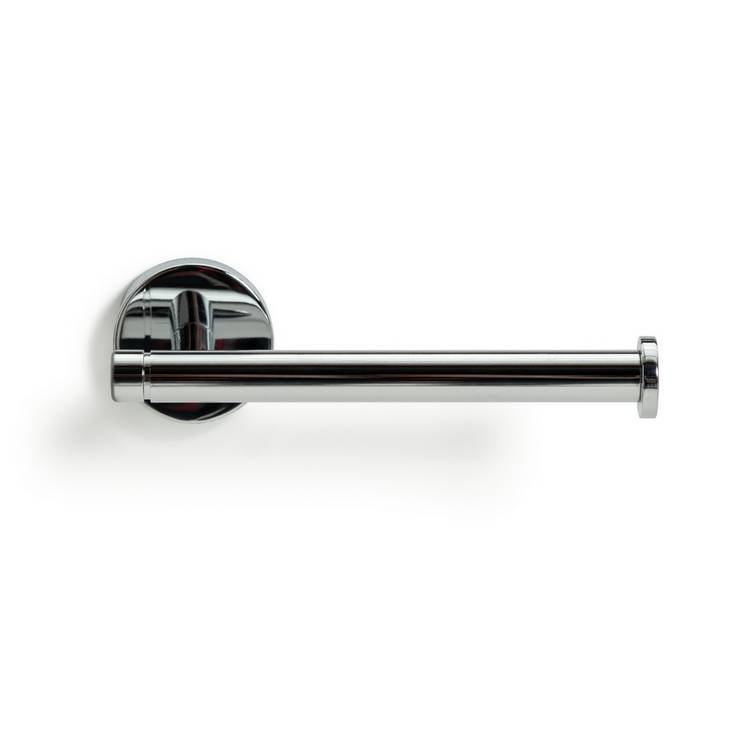 Chrome toilet roll holder with fixtures - British product