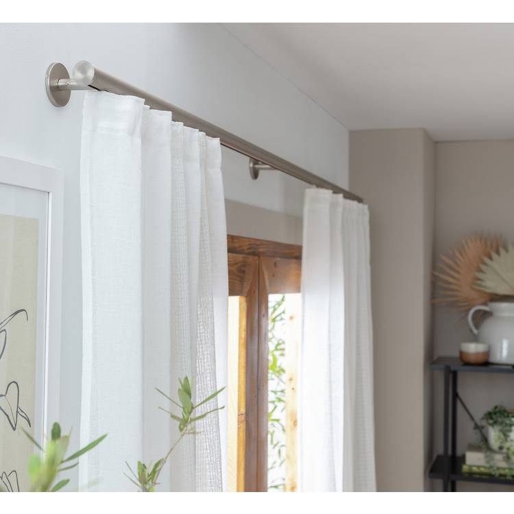 Argos Home chrome curtain track 150cm (British brand)