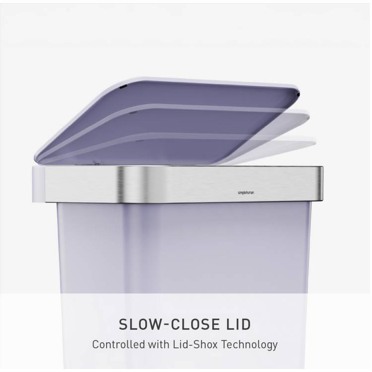 Simplehuman pedal bin lilac 45 litre (British brand)
