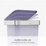 Simplehuman pedal bin lilac 45 litre (British brand)