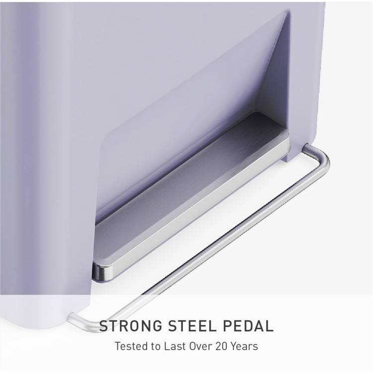 Simplehuman pedal bin lilac 45 litre (British brand)
