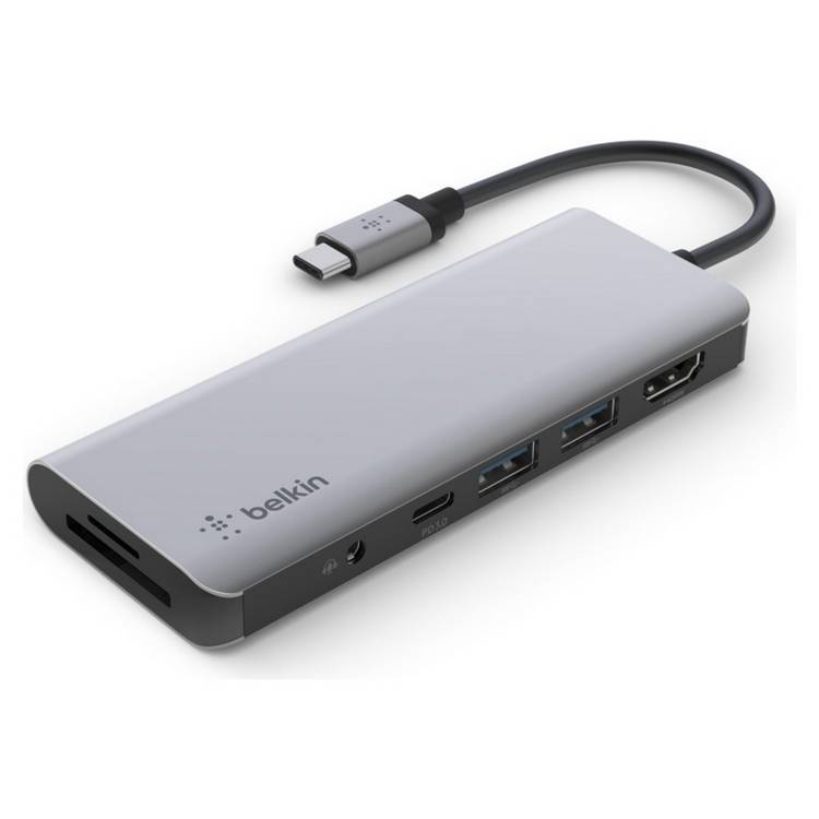 Belkin 7-in-1 USB-C hub adapter - British product