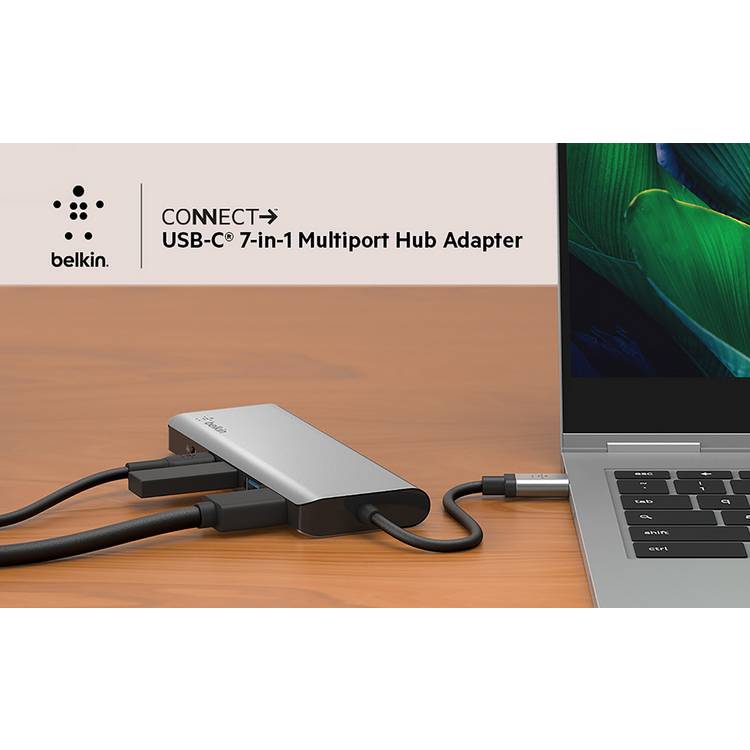 Belkin 7-in-1 USB-C hub adapter - British product