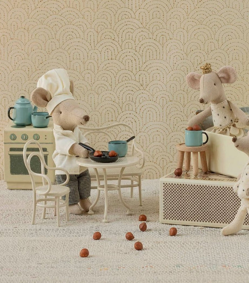 Maileg Small Mouse Café Set miniature furniture (British brand)