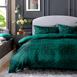 Argos Home bedding set green damask spot single - British product