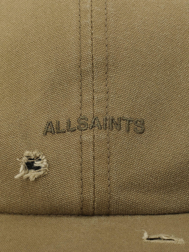 AllSaints green baseball cap with embroidered logo - British product