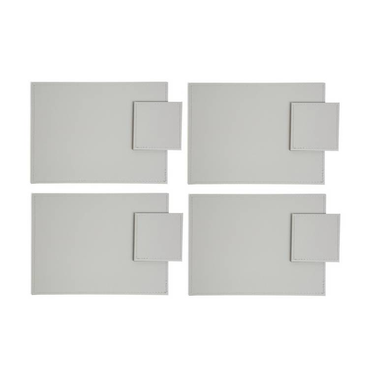 Habitat faux leather placemat and coaster set - British product