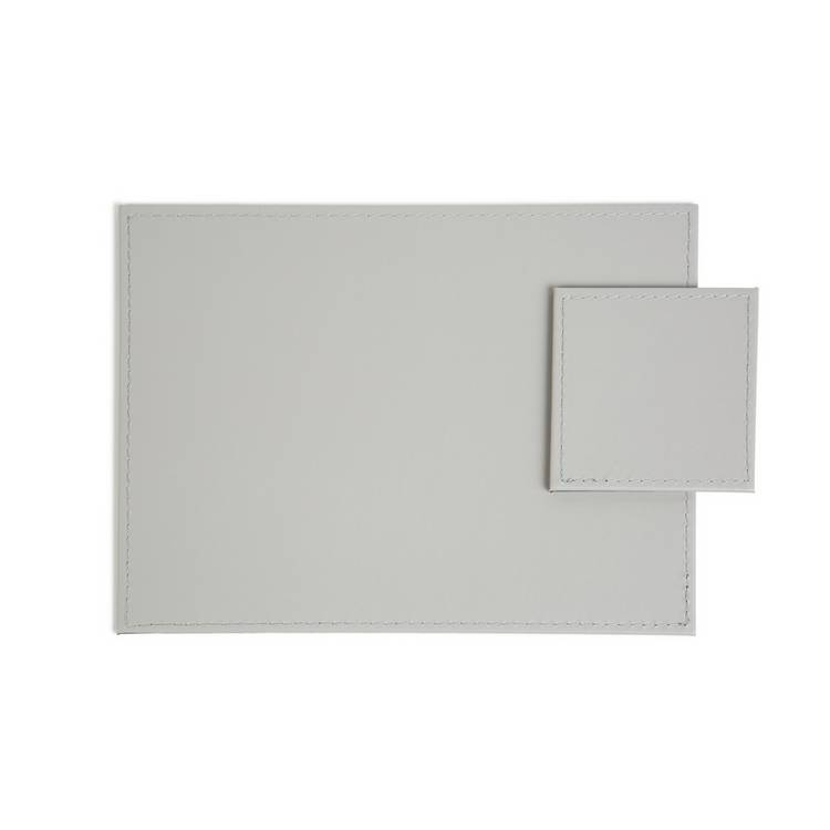 Habitat faux leather placemat and coaster set - British product