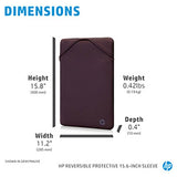 HP reversible laptop sleeve black and silver 15.6 inch - British product
