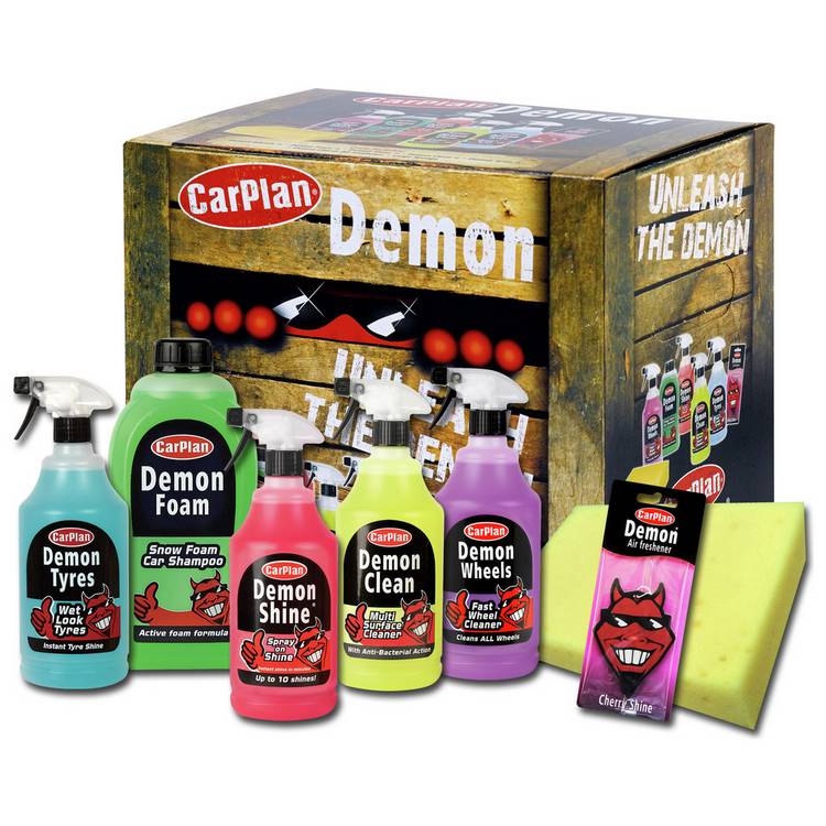 CarPlan Demon Gift Pack car care kit with 5 formulas (British brand)