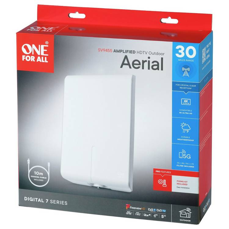 One For All SV9455 amplified outdoor TV aerial, UK version