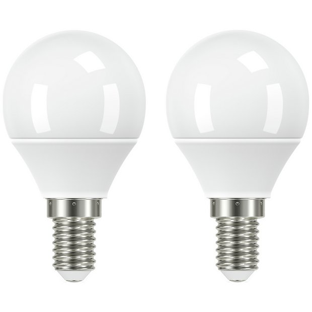 Argos Home LED globe bulbs 4.2W SES warm white 2 pack, imported from the UK