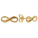 Argos Revere 9ct Yellow Gold Infinity Stud Earrings- Buy online at McGrocer