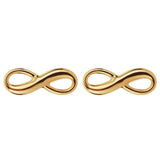 Revere 9ct gold infinity stud earrings - British product