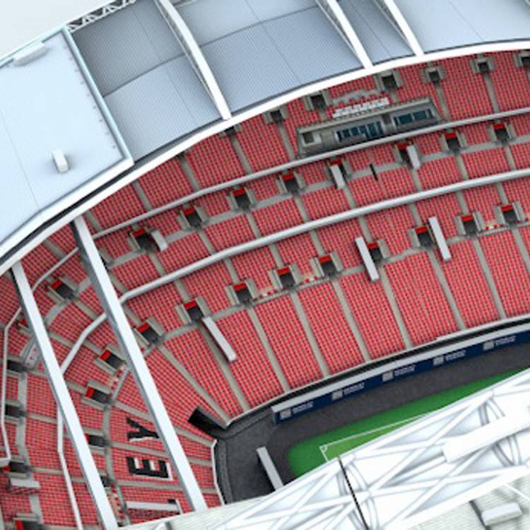 Wembley Stadium 3D model kit puzzle, imported from the UK