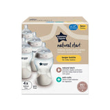 Tommee Tippee Natural Start Anti-Colic baby bottle pack of 4 340ml, imported from the UK