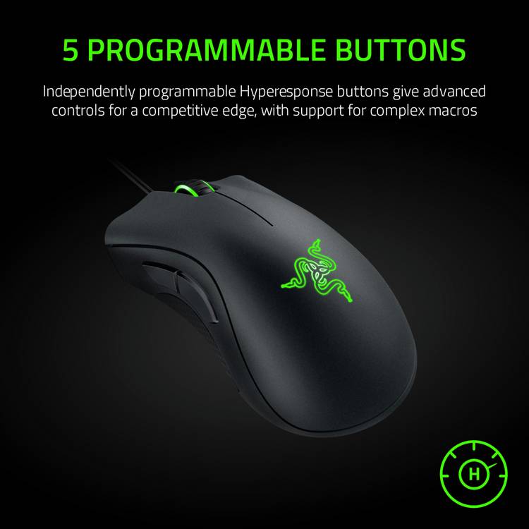 RAZER DeathAdder Essential wired gaming mouse black, UK version