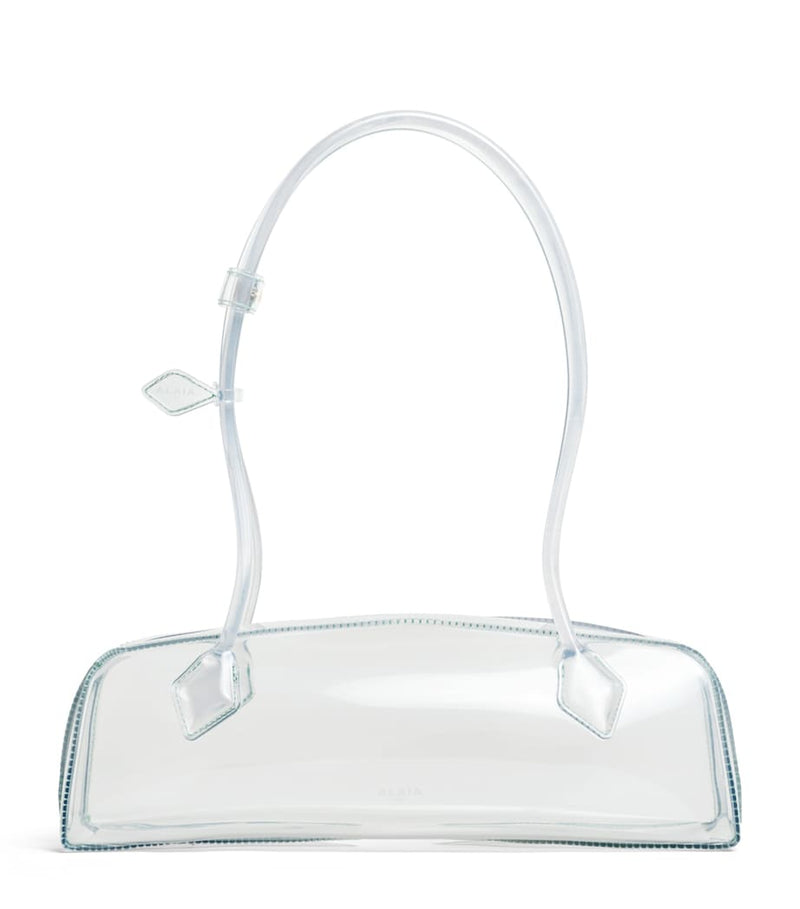 Alaïa Le Teckel shoulder bag transparent floral design - British product