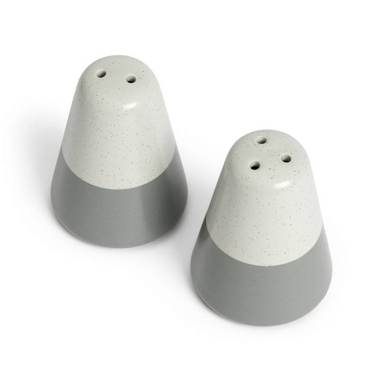 Habitat speckle salt and pepper shaker set - British product