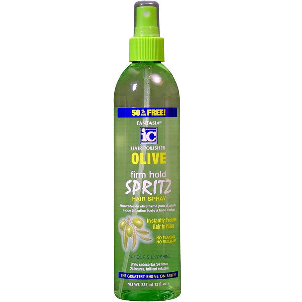 Fantasia Hair Polisher Olive Firm Hold Spritz - British product