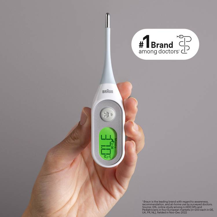 Braun digital stick thermometer with Age Precision (British brand)