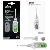 Braun digital stick thermometer with Age Precision (British brand)
