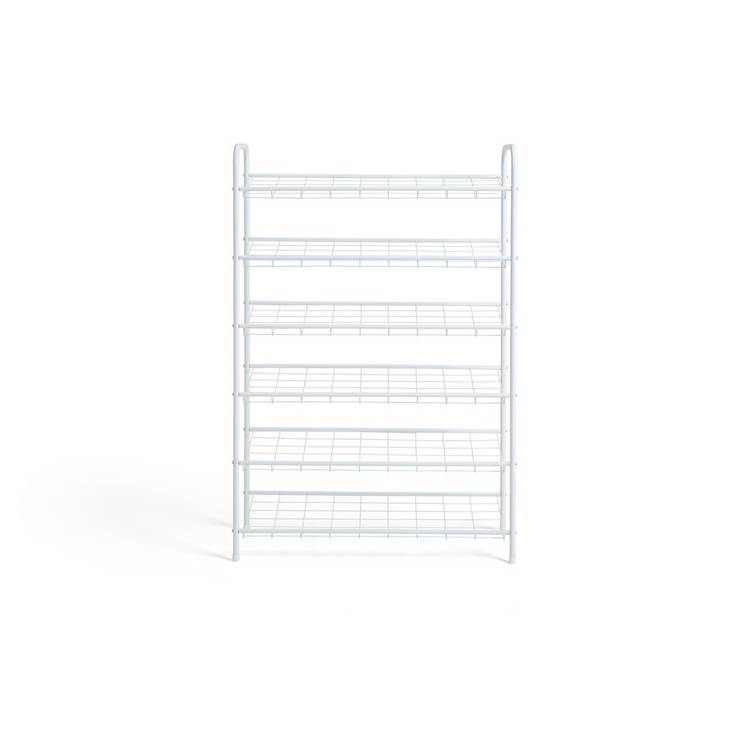 Argos Home Jorn 6 tier shoe rack white, imported from the UK
