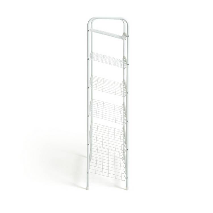 Argos Home Jorn 6 tier shoe rack white, imported from the UK