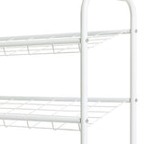 Argos Home Jorn 6 tier shoe rack white, imported from the UK