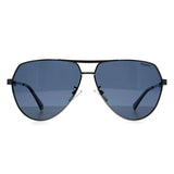 Polaroid men's sunglasses silver polarised PLD 2145, UK version
