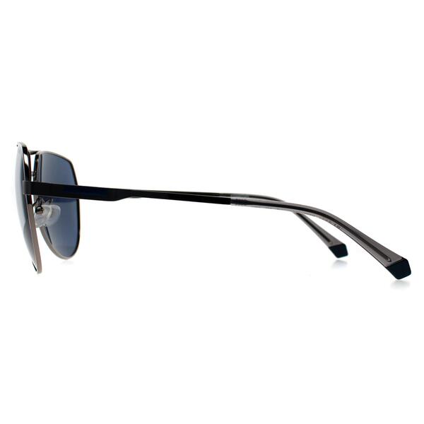 Polaroid men's sunglasses silver polarised PLD 2145, UK version