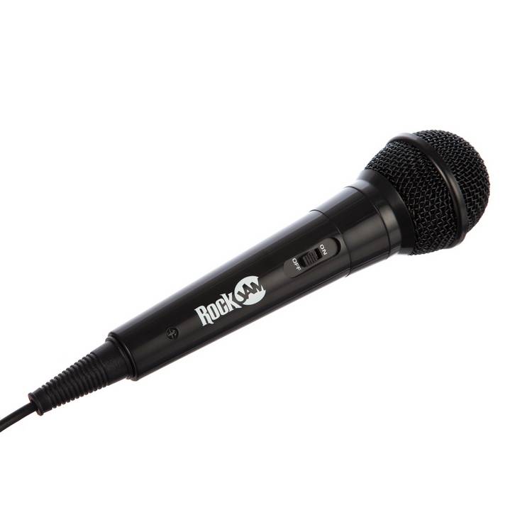 RockJam wired microphone black, UK version