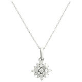 Argos Revere 9ct White Gold 0.25ct Diamond Pendant Necklace- Buy online at McGrocer