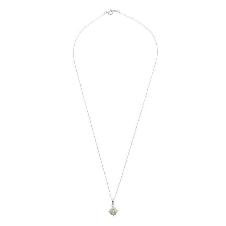 Revere 0.25ct diamond pendant necklace white gold - British product