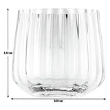 Habitat iridescent lustre fluted tumblers set of 4 (British brand)