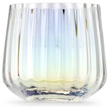 Habitat iridescent lustre fluted tumblers set of 4 (British brand)