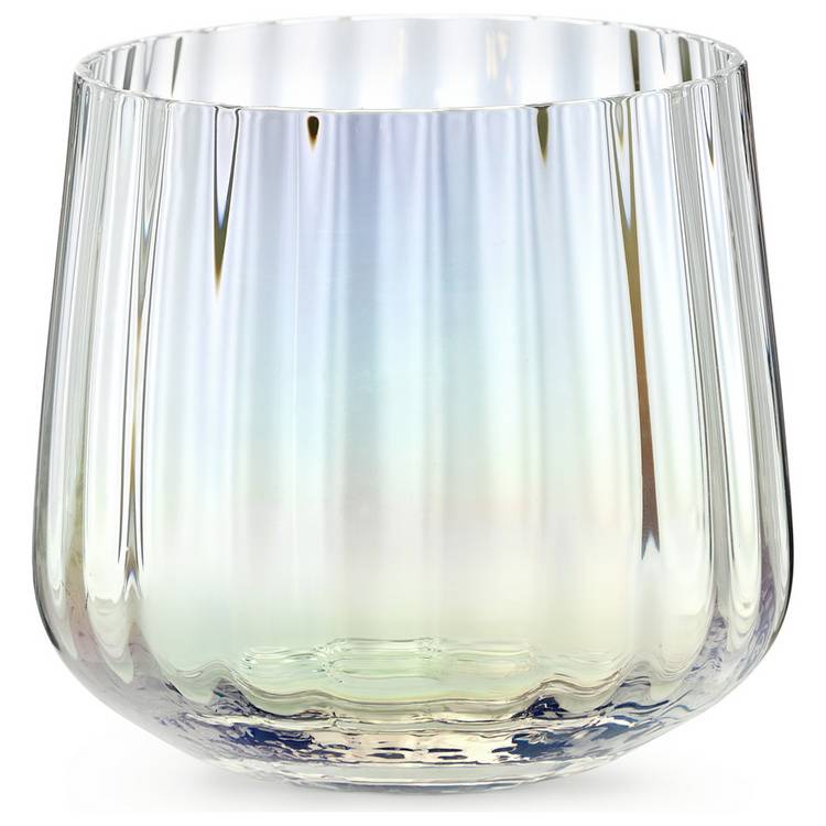 Habitat iridescent lustre fluted tumblers set of 4 (British brand)