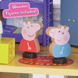 Peppa Pig wooden playhouse with furniture and figures - British product