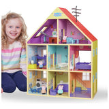 Peppa Pig wooden playhouse with furniture and figures - British product