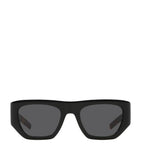Saint Laurent pillowed square sunglasses in tortoiseshell with gold logo - British product