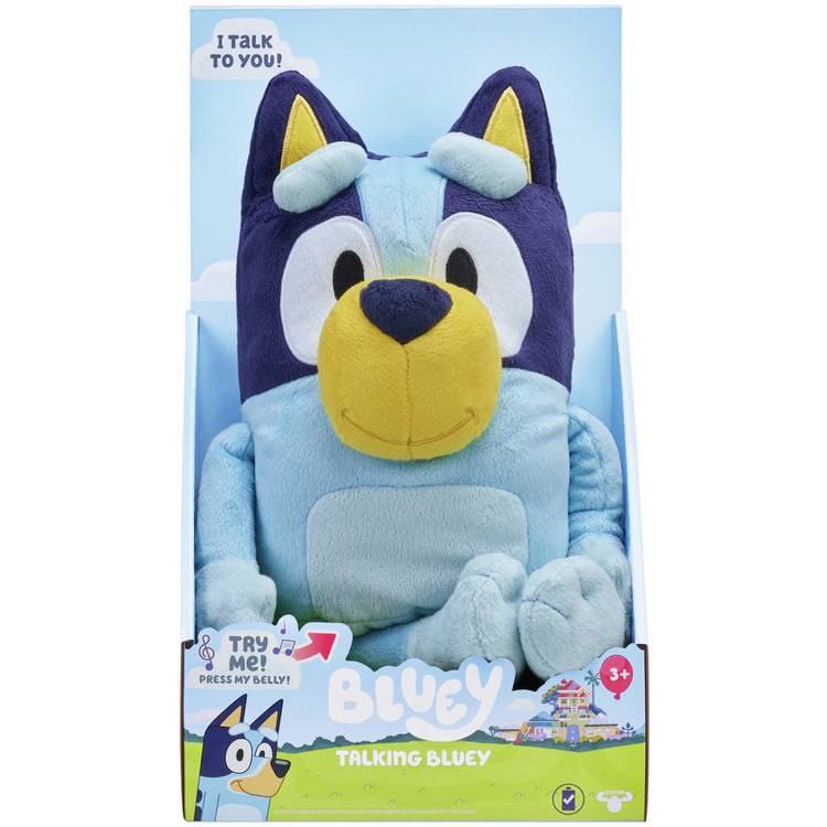 Bluey talking plush toy 13 inch (British brand)