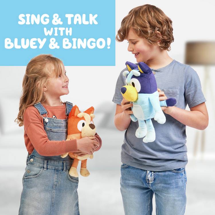 Bluey talking plush toy 13 inch (British brand)