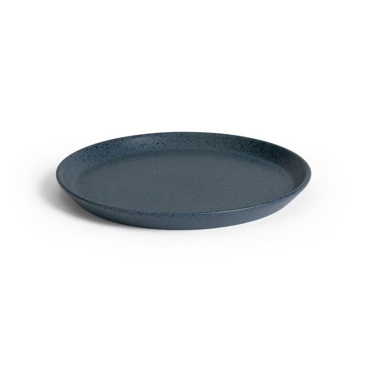 Habitat Addison blue stoneware side plates 22cm, UK version