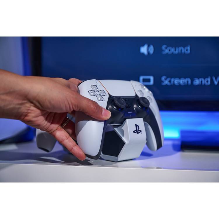 Officially licensed PS5 twin charging station for DualSense controllers (British brand)