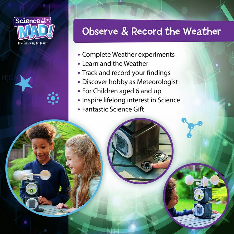 Science Mad 5 in 1 Weather Station kit (British brand)