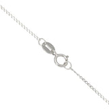 Revere white gold blue topaz pendant necklace 18 inch, UK version