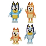 Bluey character figures family pack 4 pack, imported from the UK