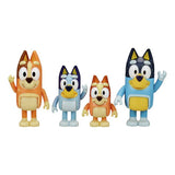 Bluey character figures family pack 4 pack, imported from the UK