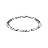 Argos Revere Men's Sterling Silver Oxidised Curb Bracelet- Buy online at McGrocer
